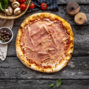Prosciutto pizza