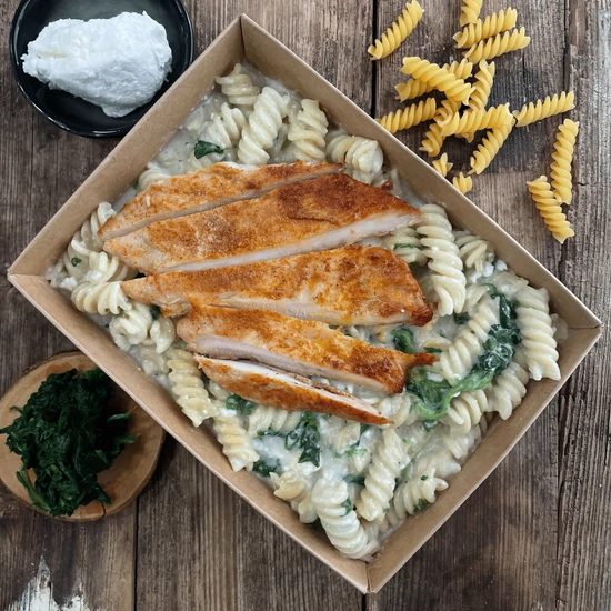 Fusilli Pollo e Spinaci